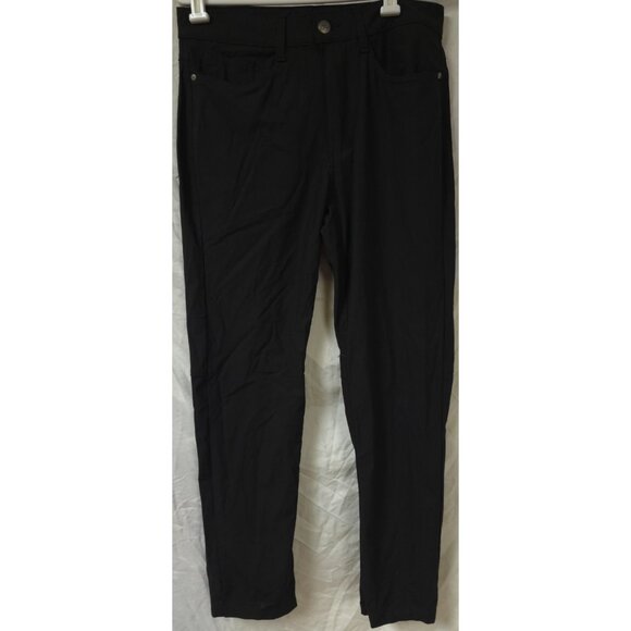 SwissTech mens 30x32 Black Hiking Straight Leg outdoor 6 Pockets Polyester Pants - Picture 1 of 12